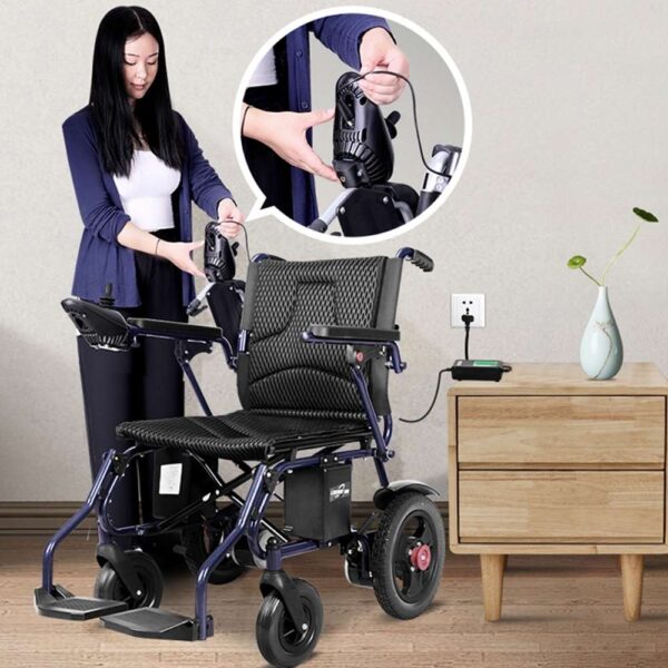 Silla de ruedas eléctricas plegables, silla de ruedas eléctrica, silla ortopédica, silla eléctrica plegable